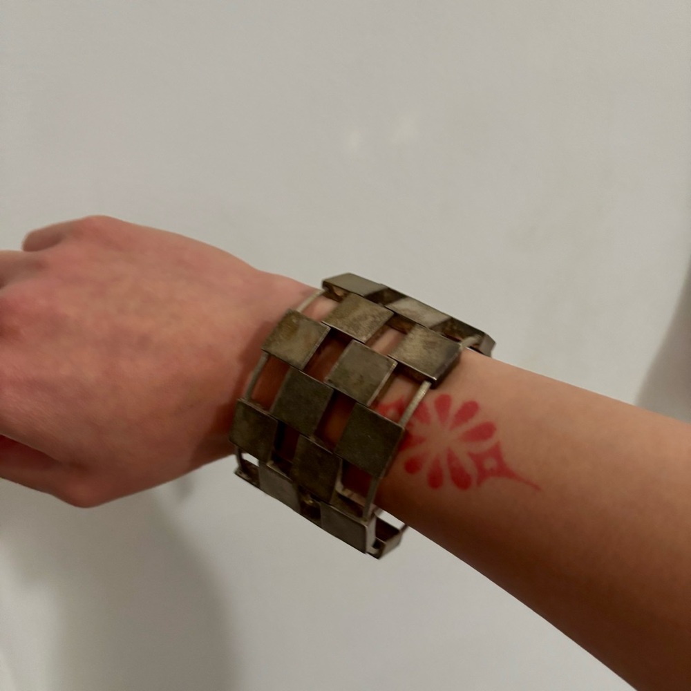 Coach Woven Metal Bracelet